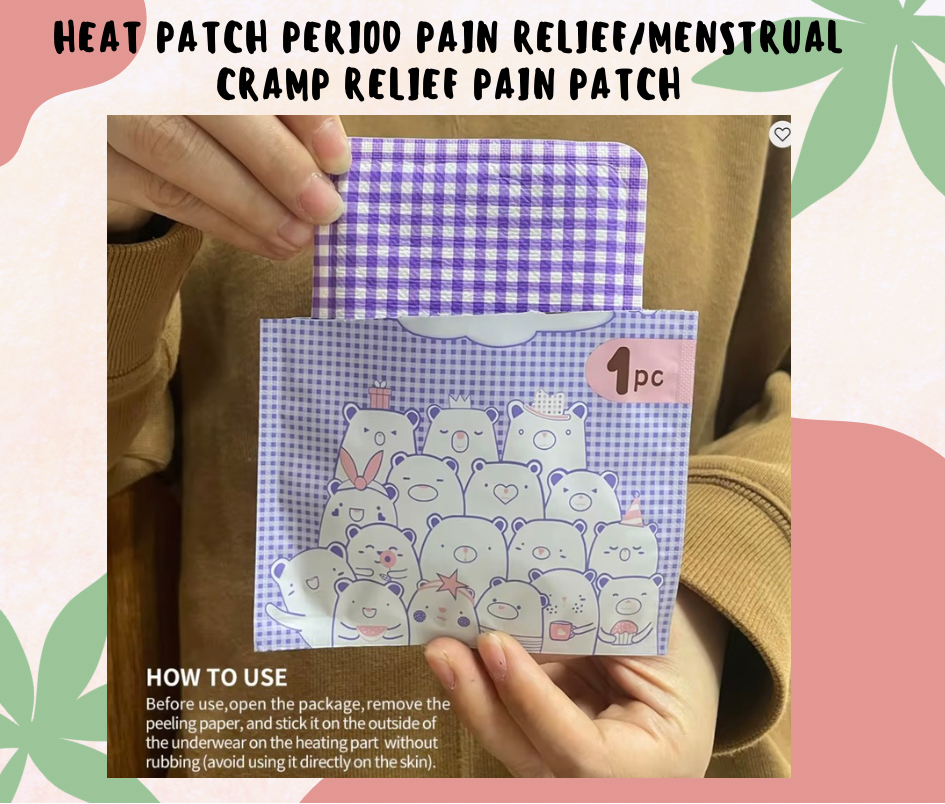 Heat Patch Period Pain Relief / Menstrual Cramp Relief                                        Use code : WARMPATCH upon checkout for free shipping (minimum 5 pcs)