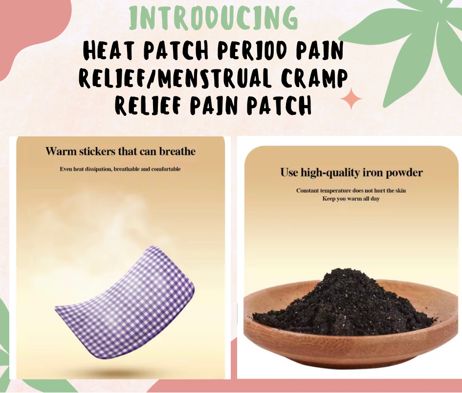 Heat Patch Period Pain Relief / Menstrual Cramp Relief                                        Use code : WARMPATCH upon checkout for free shipping (minimum 5 pcs)