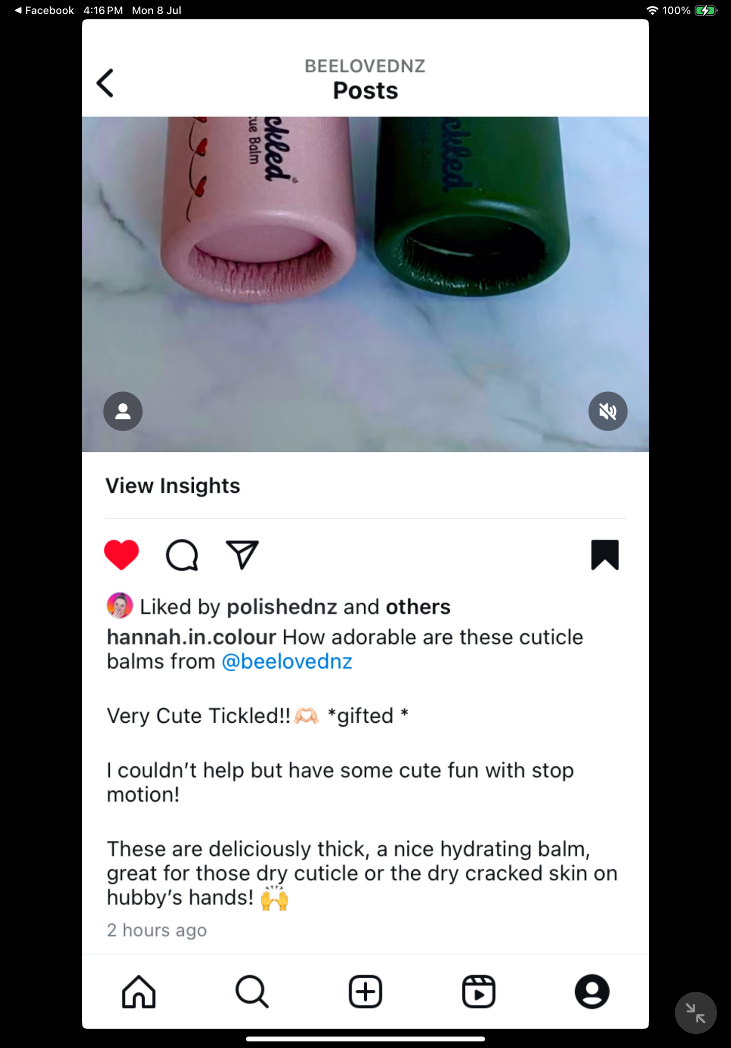 Cuticle rescue balm - Tea tree Oil