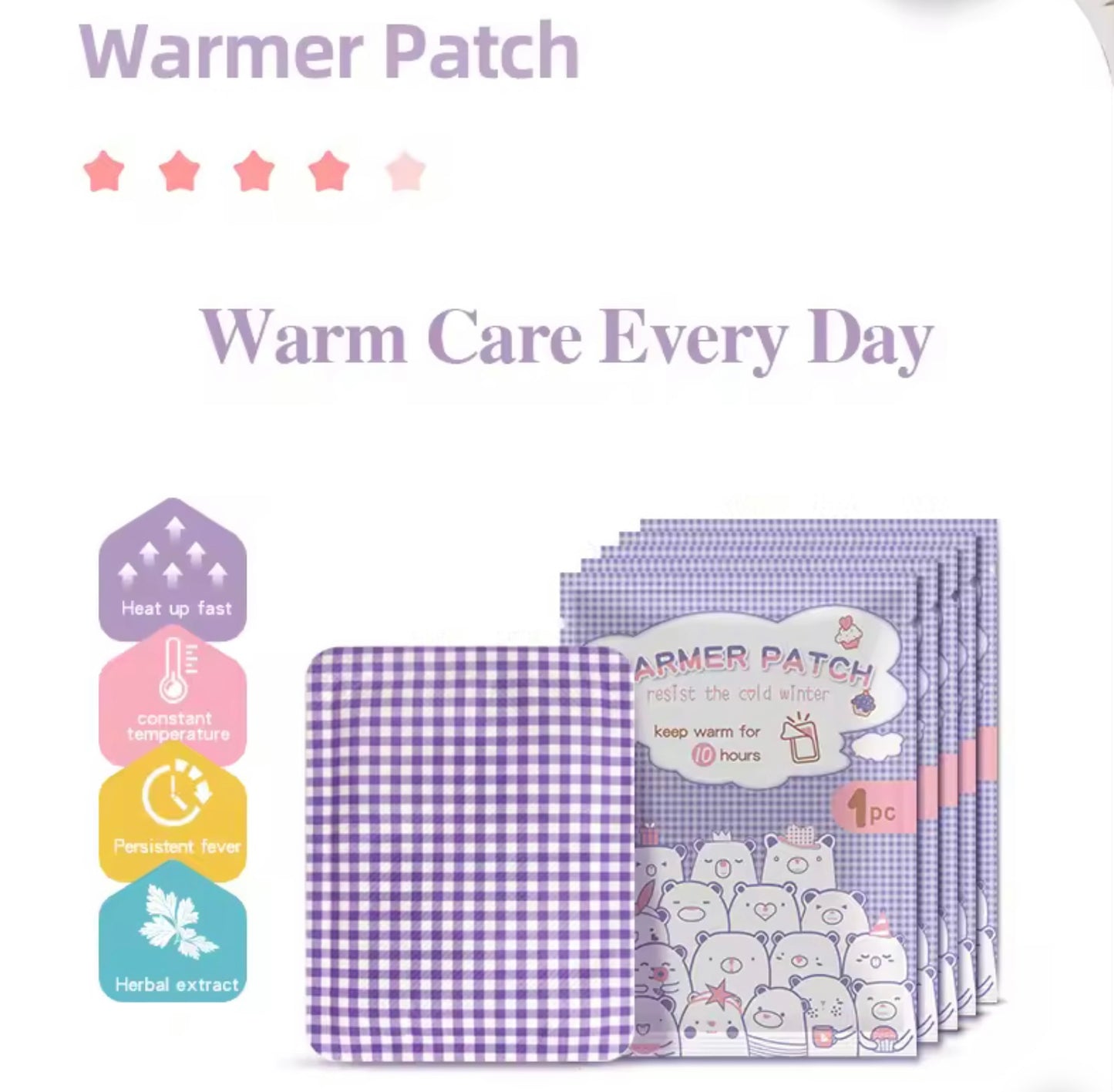 Please message me if you want to order - Heat Patch Period Pain Relief / Menstrual Cramp Relief Pain Patch