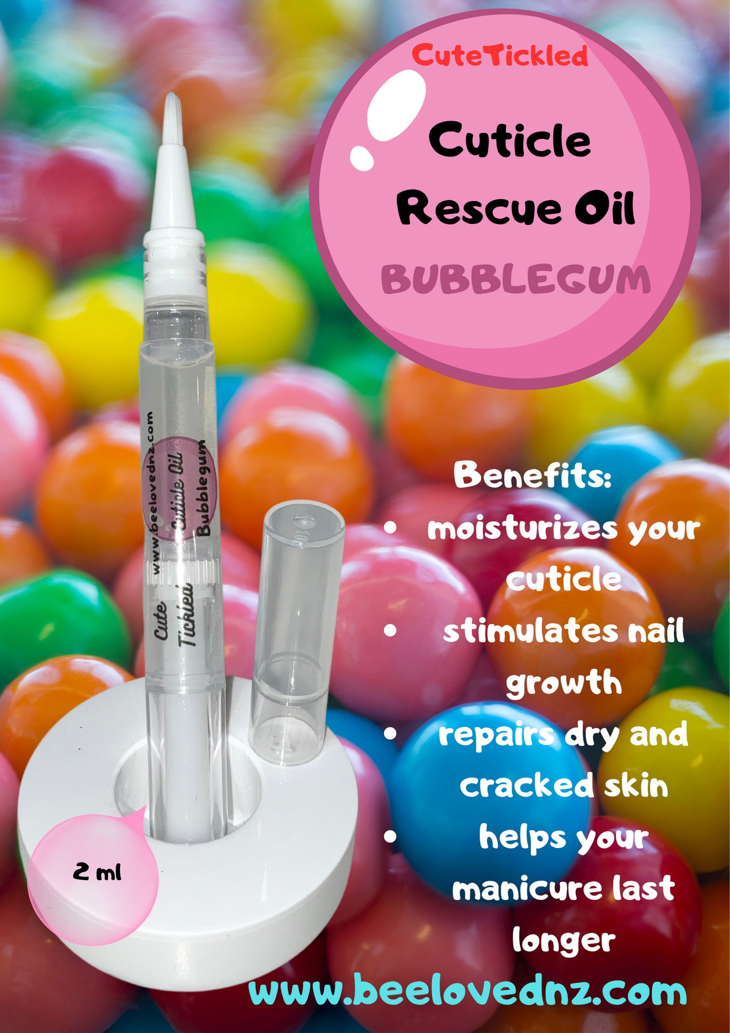 CUTICLE OIL PEN - BUBBLEGUM SCENT